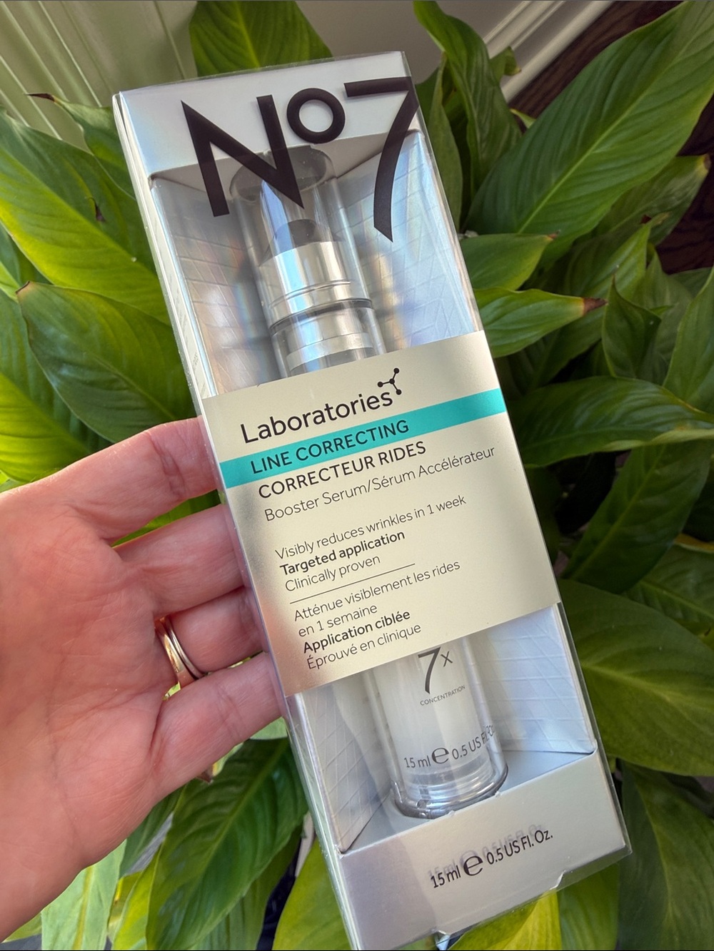 No7 Laboratories Line Correcting Booster Serum, NEW 0.5floz /15ml No 7